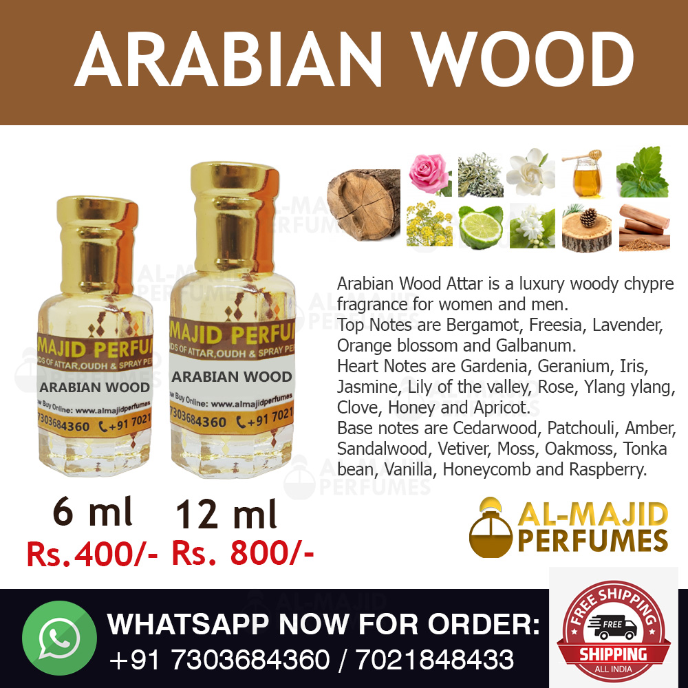 Arabian wood Attar Al Majid Perfumes