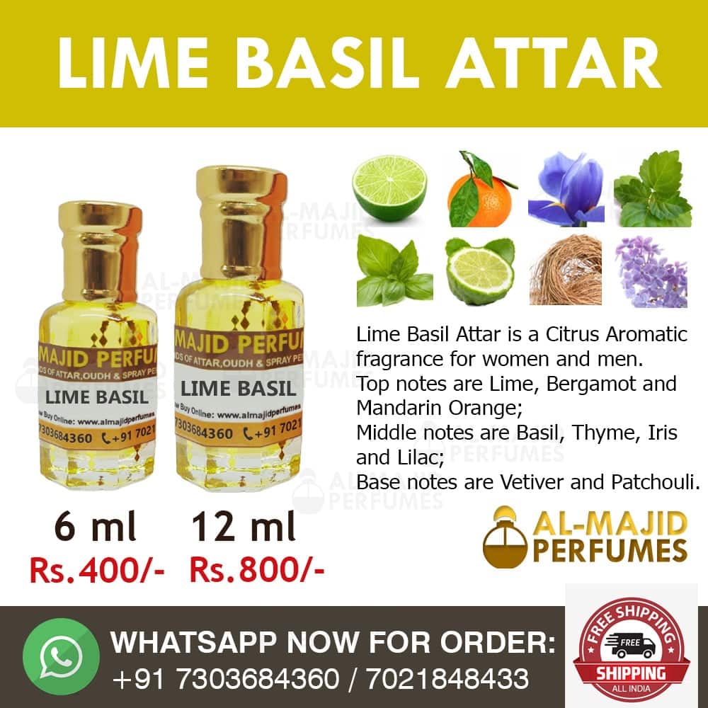 Lime Basil Attar Al Majid Perfumes